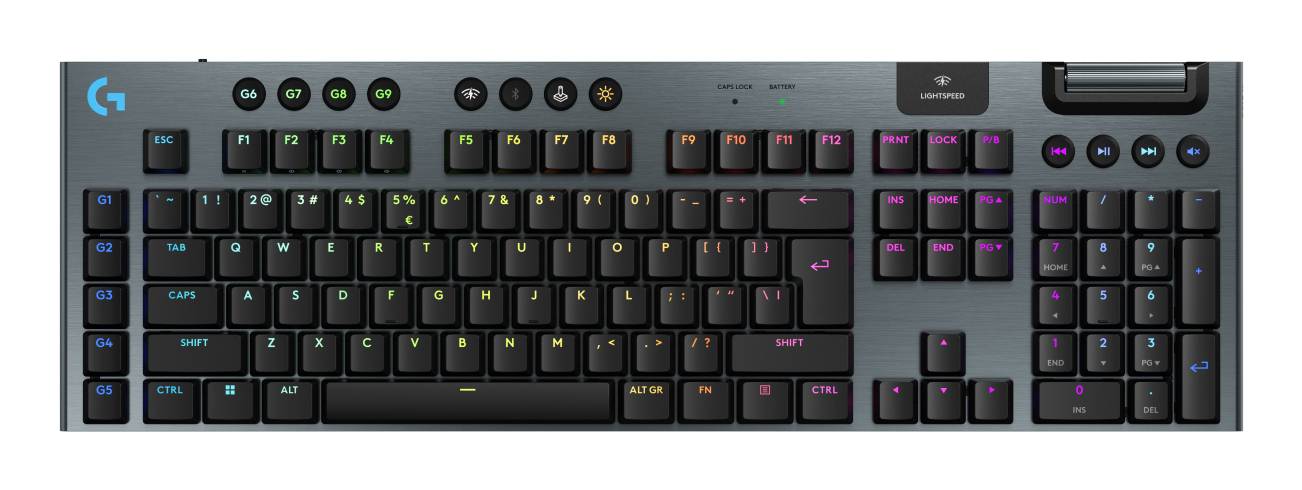 Logitech G G915 X Lightspeed toetsenbord Gamen USB + RF Wireless + Bluetooth QWERTY US International Wit