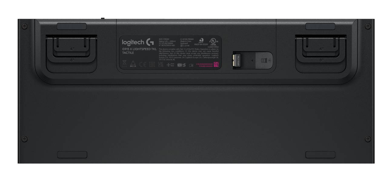 Logitech G G915 X Lightspeed toetsenbord Gamen USB + RF Wireless + Bluetooth QWERTZ Zwitsers Zwart