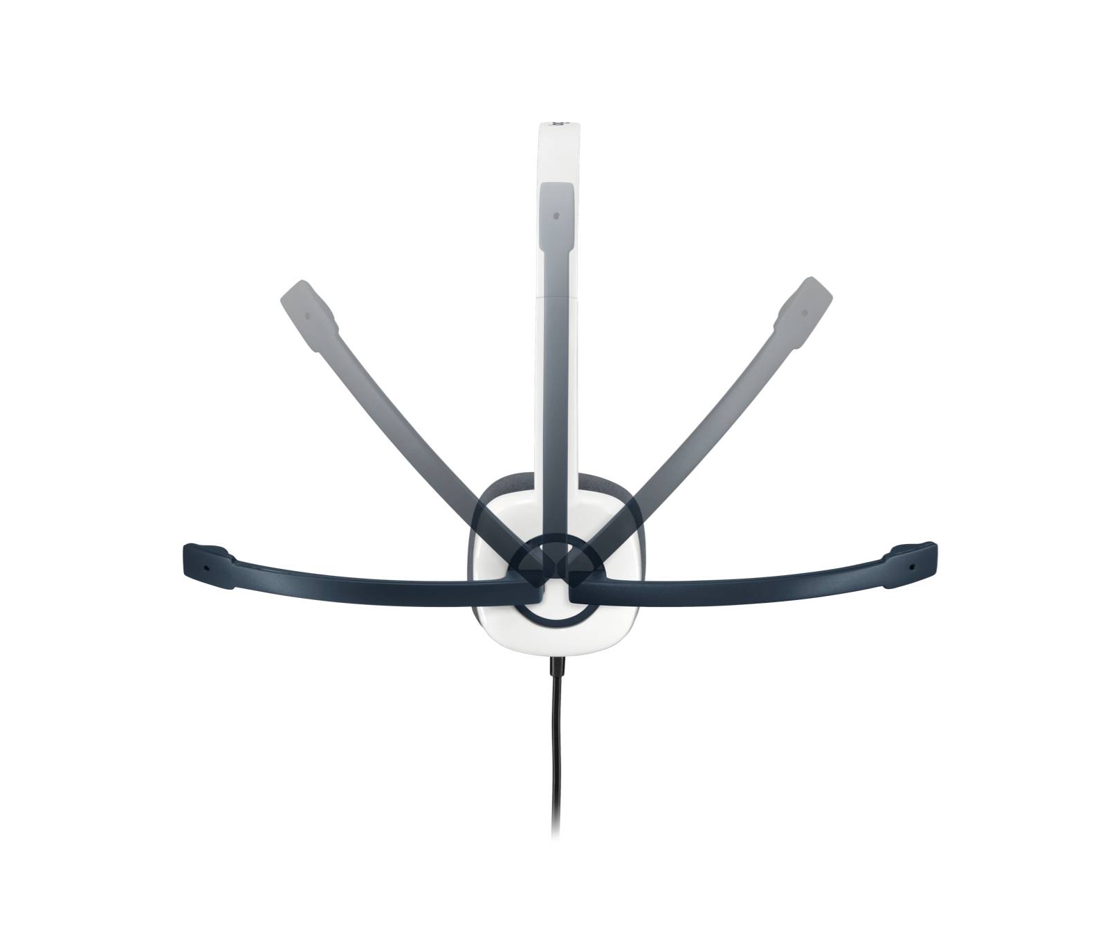 Logitech 981-000350 hoofdtelefoon/headset Bedraad Hoofdband Kantoor/callcenter Wit