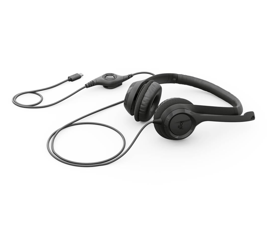 Logitech H390 USB Headset Bedraad Hoofdband Oproepen/muziek USB Type-C Zwart