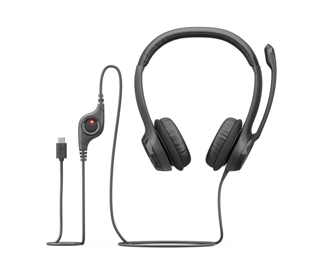 Logitech H390 USB Headset Bedraad Hoofdband Oproepen/muziek USB Type-C Zwart