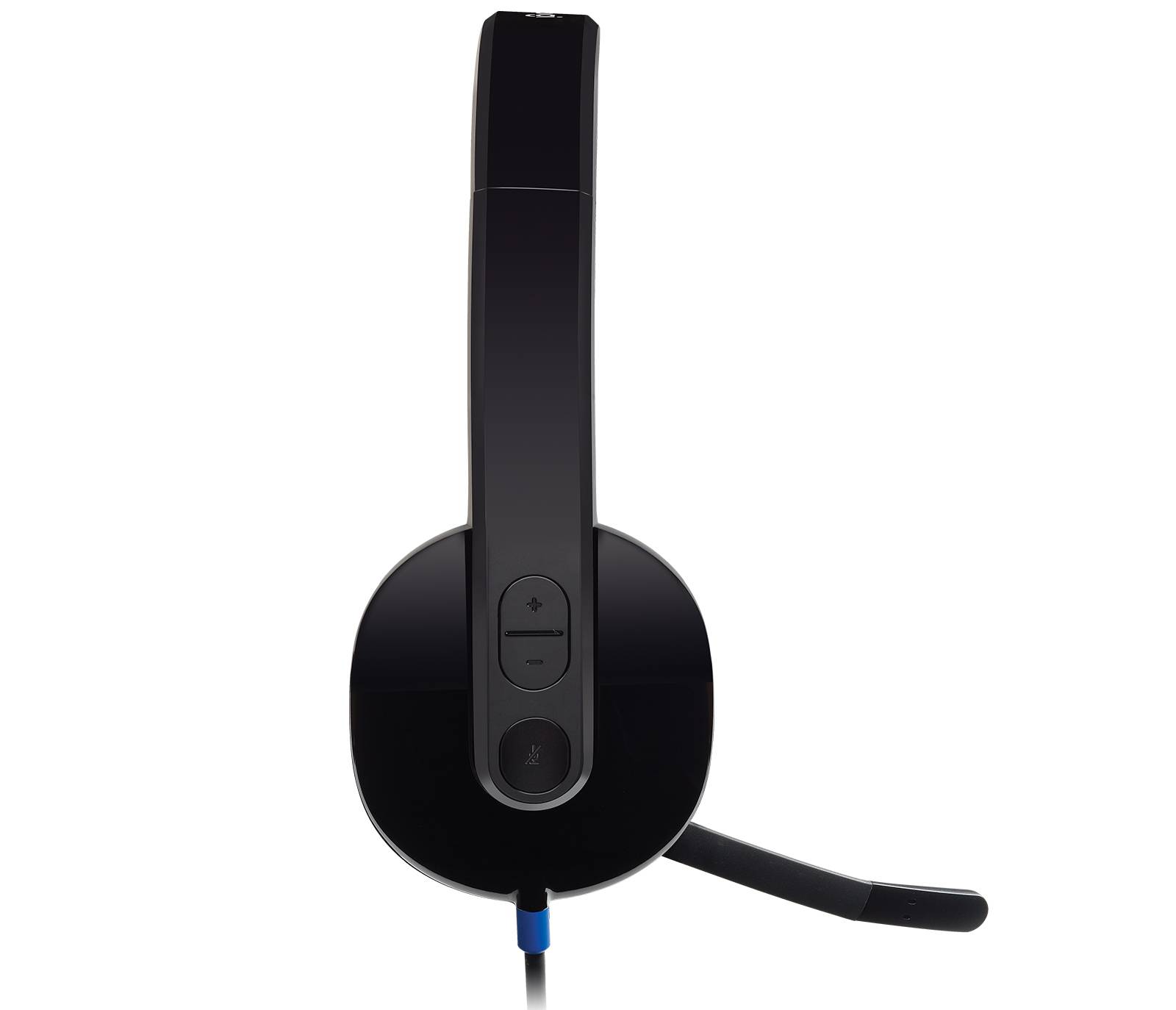 Logitech H540 USB Computer Headset Met high-definition geluid en knoppen op het oorstuk