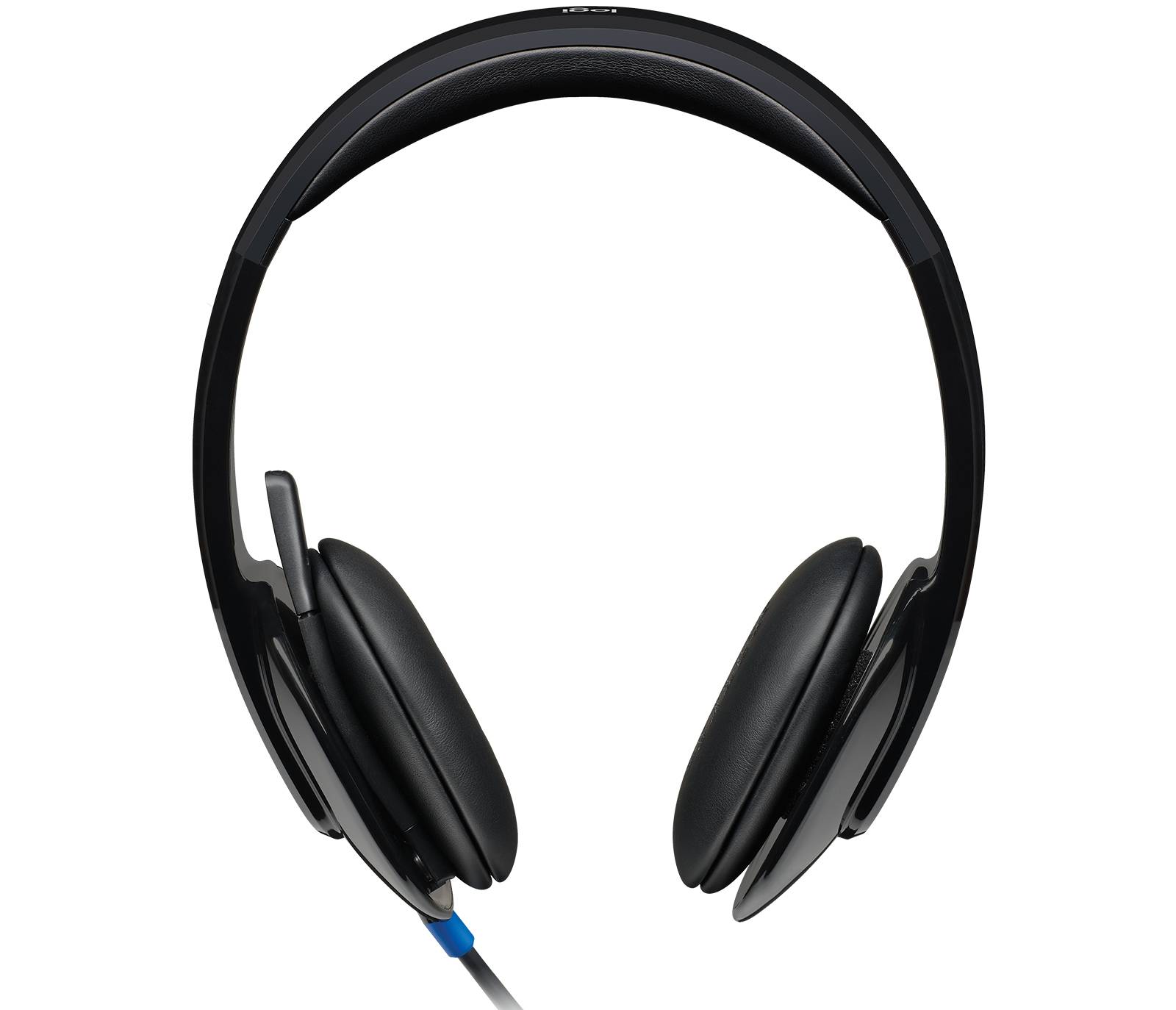Logitech H540 USB Computer Headset Met high-definition geluid en knoppen op het oorstuk