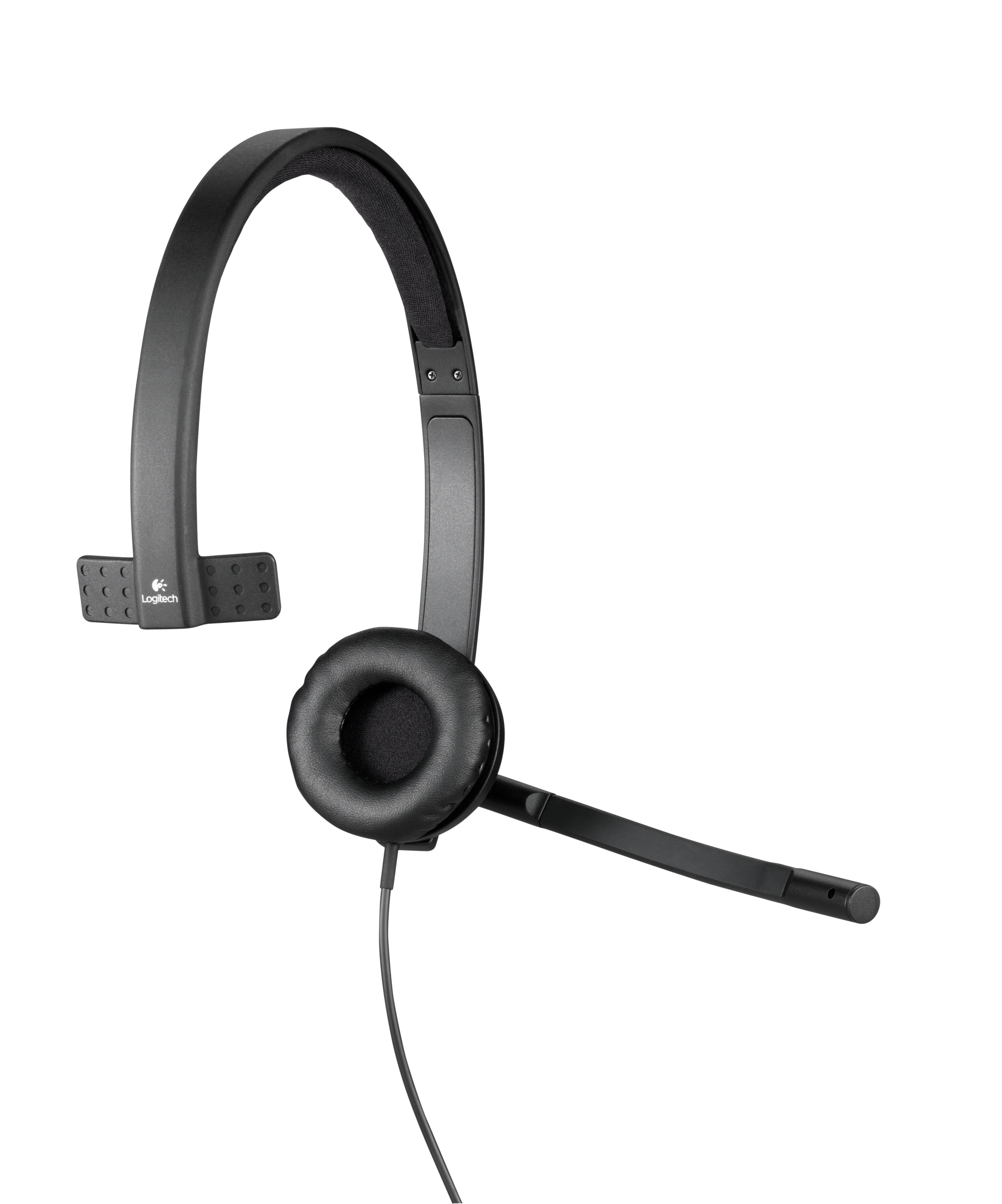 Logitech 981-000571 hoofdtelefoon/headset Bedraad Hoofdband Kantoor/callcenter USB Type-A Zwart