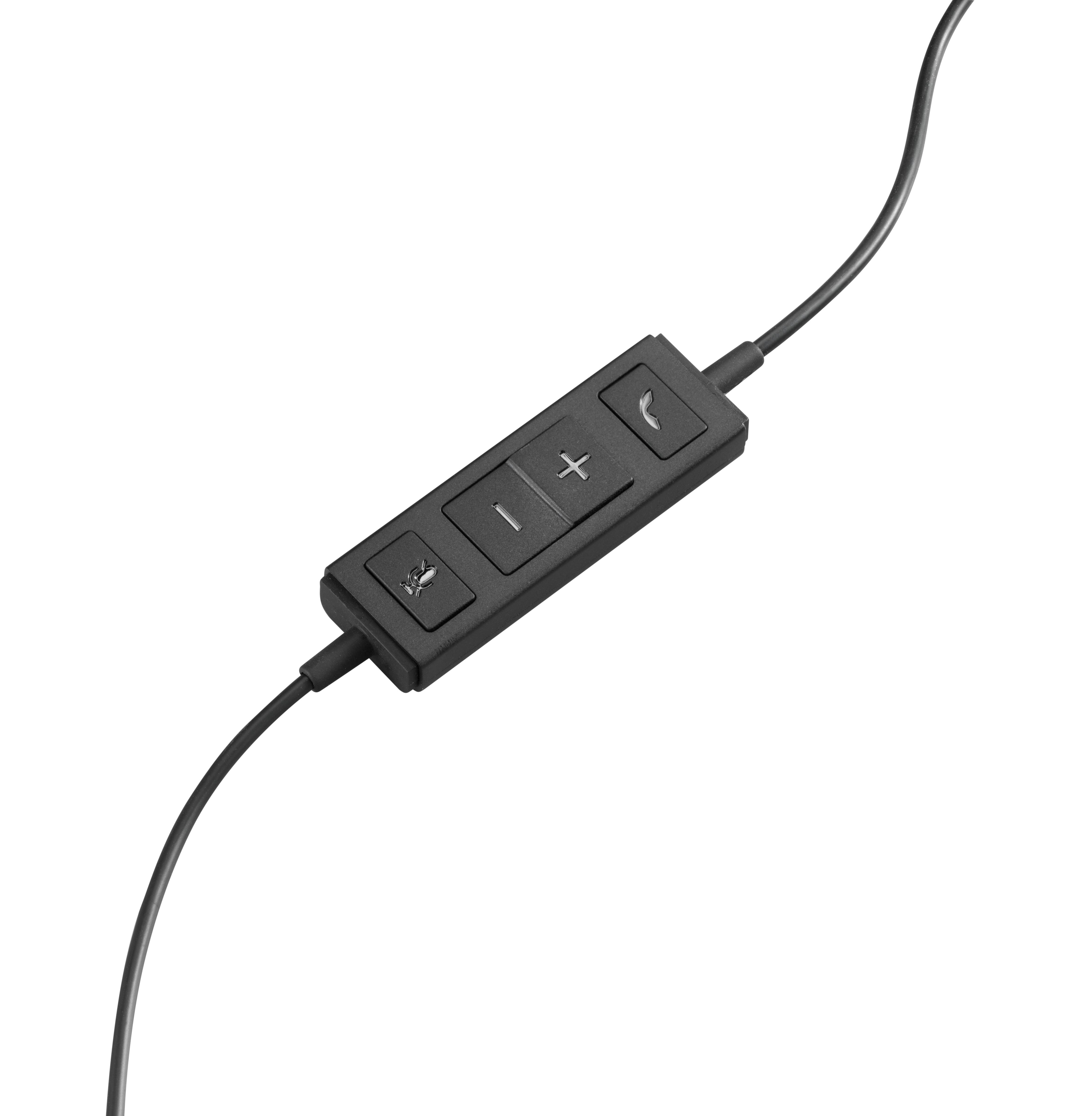 Logitech 981-000571 hoofdtelefoon/headset Bedraad Hoofdband Kantoor/callcenter USB Type-A Zwart