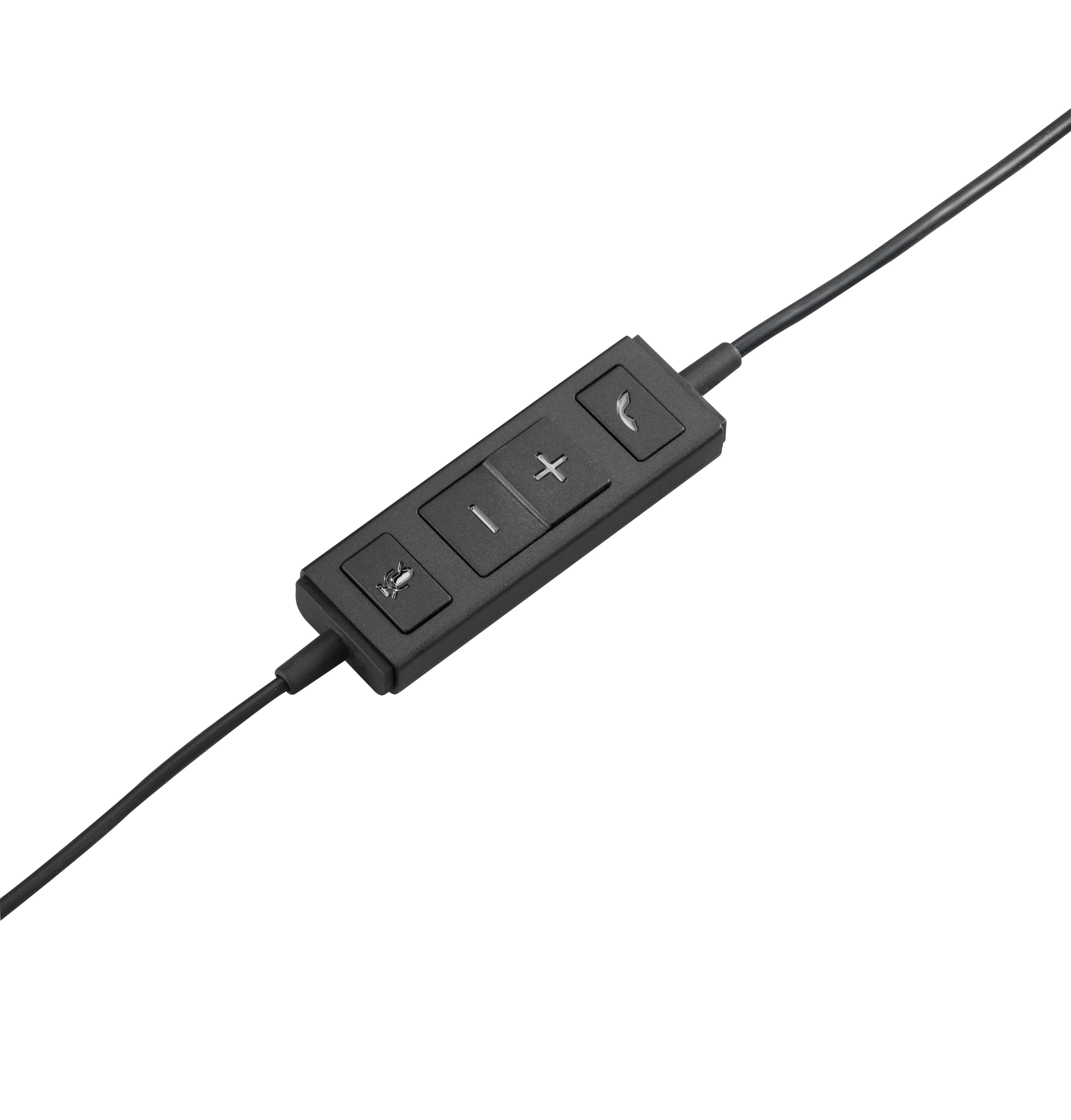 Logitech 981-000571 hoofdtelefoon/headset Bedraad Hoofdband Kantoor/callcenter USB Type-A Zwart