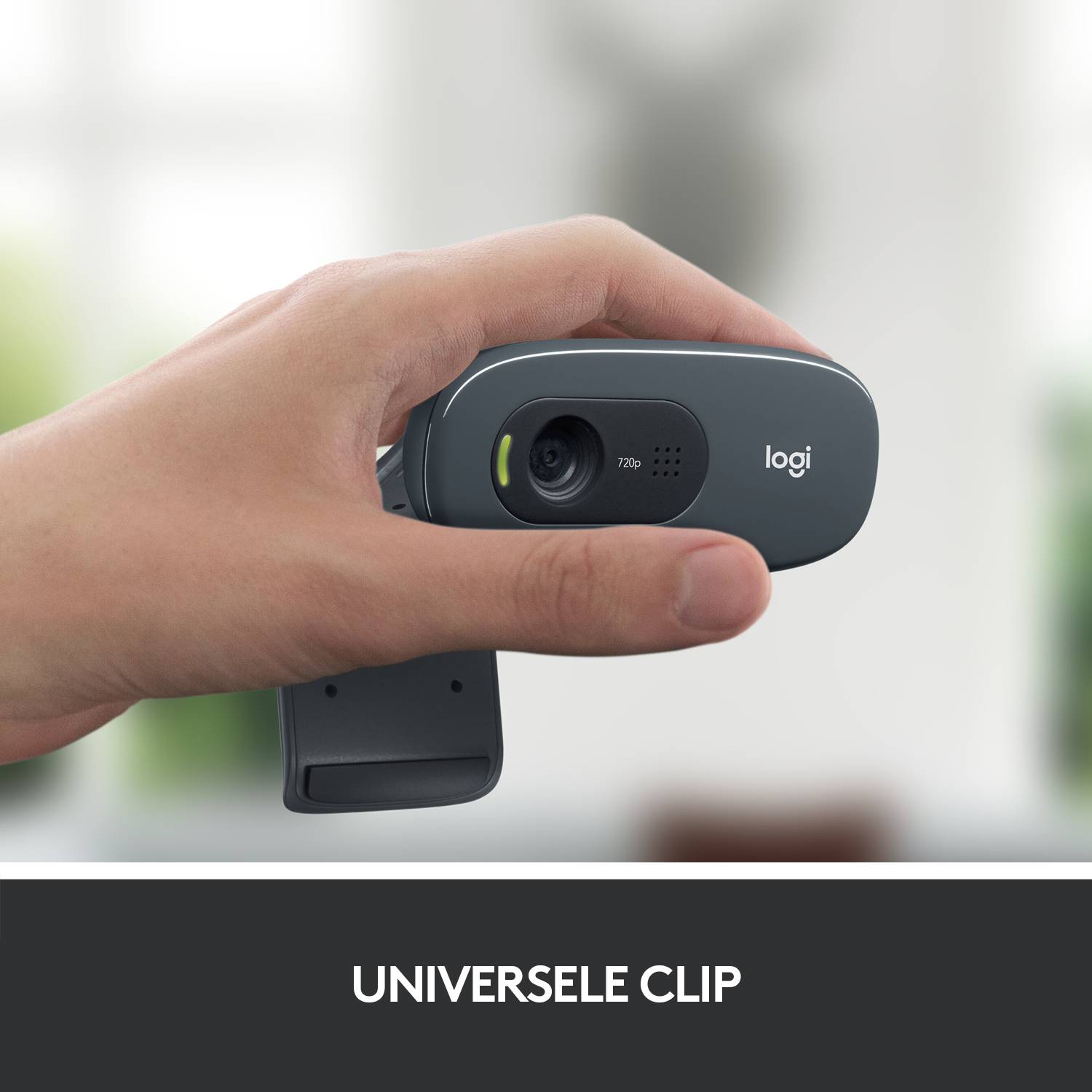Logitech 960-001063 webcam 3 MP 1280 x 720 Pixels USB Grijs, Donkergrijs