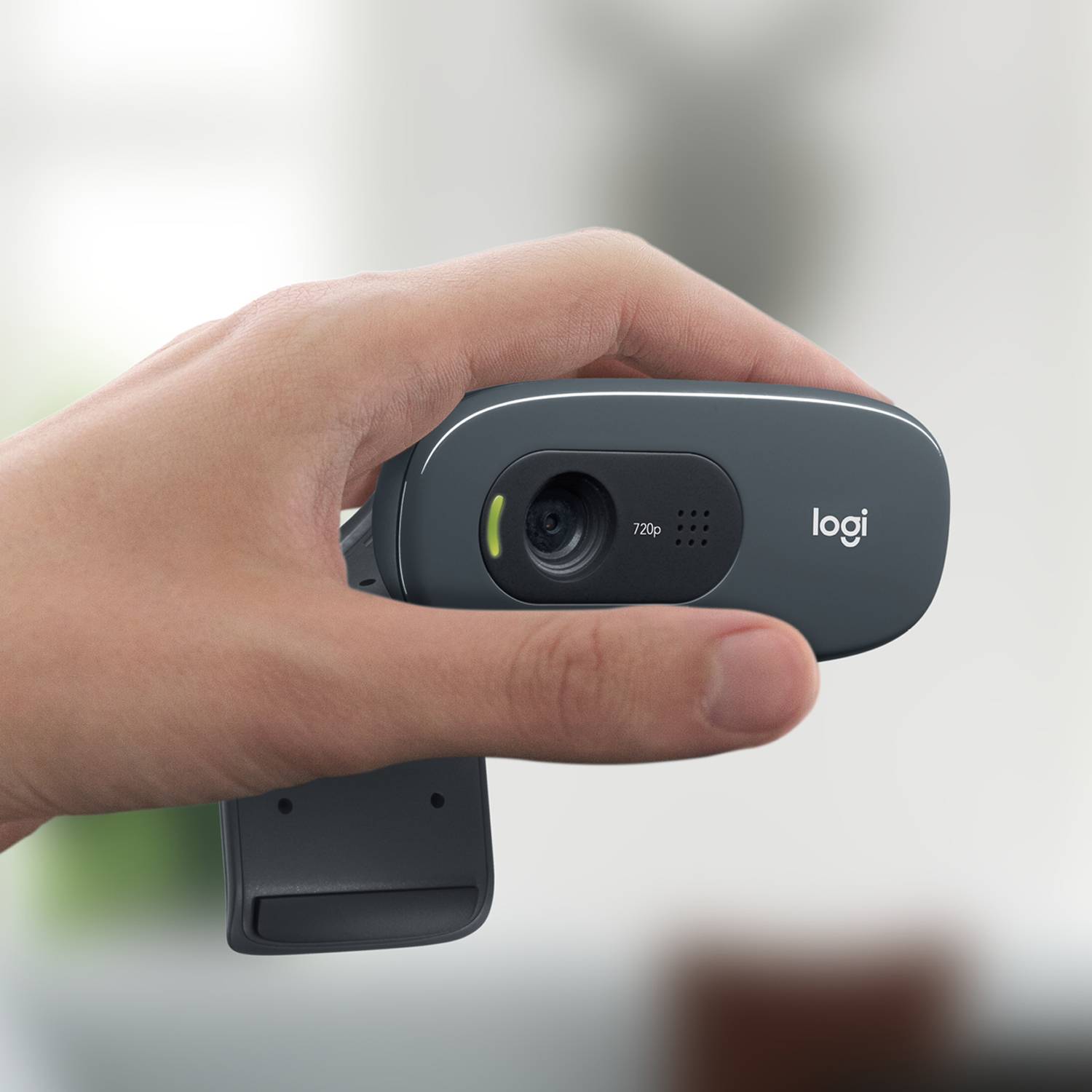 Logitech 960-001063 webcam 3 MP 1280 x 720 Pixels USB Grijs, Donkergrijs