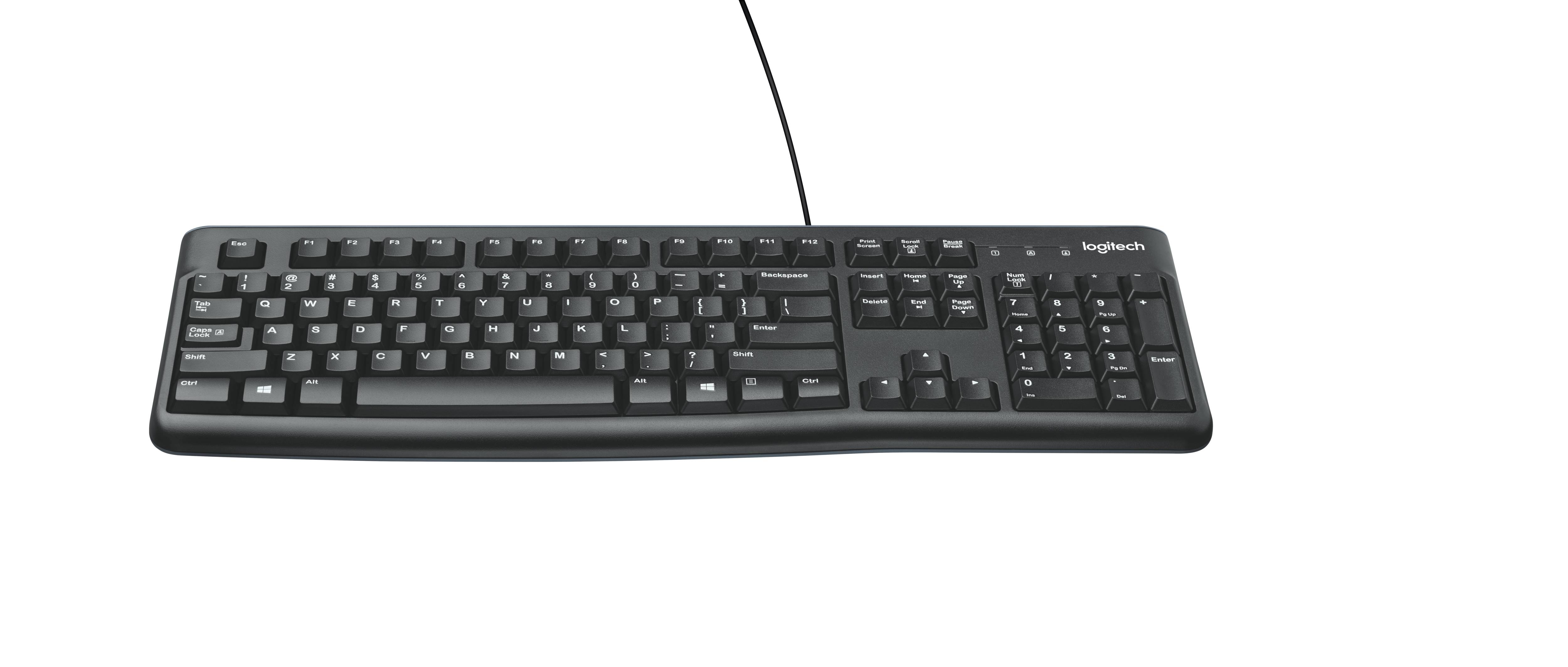 Logitech Keyboard K120 for Business toetsenbord Kantoor USB QWERTY US International Zwart