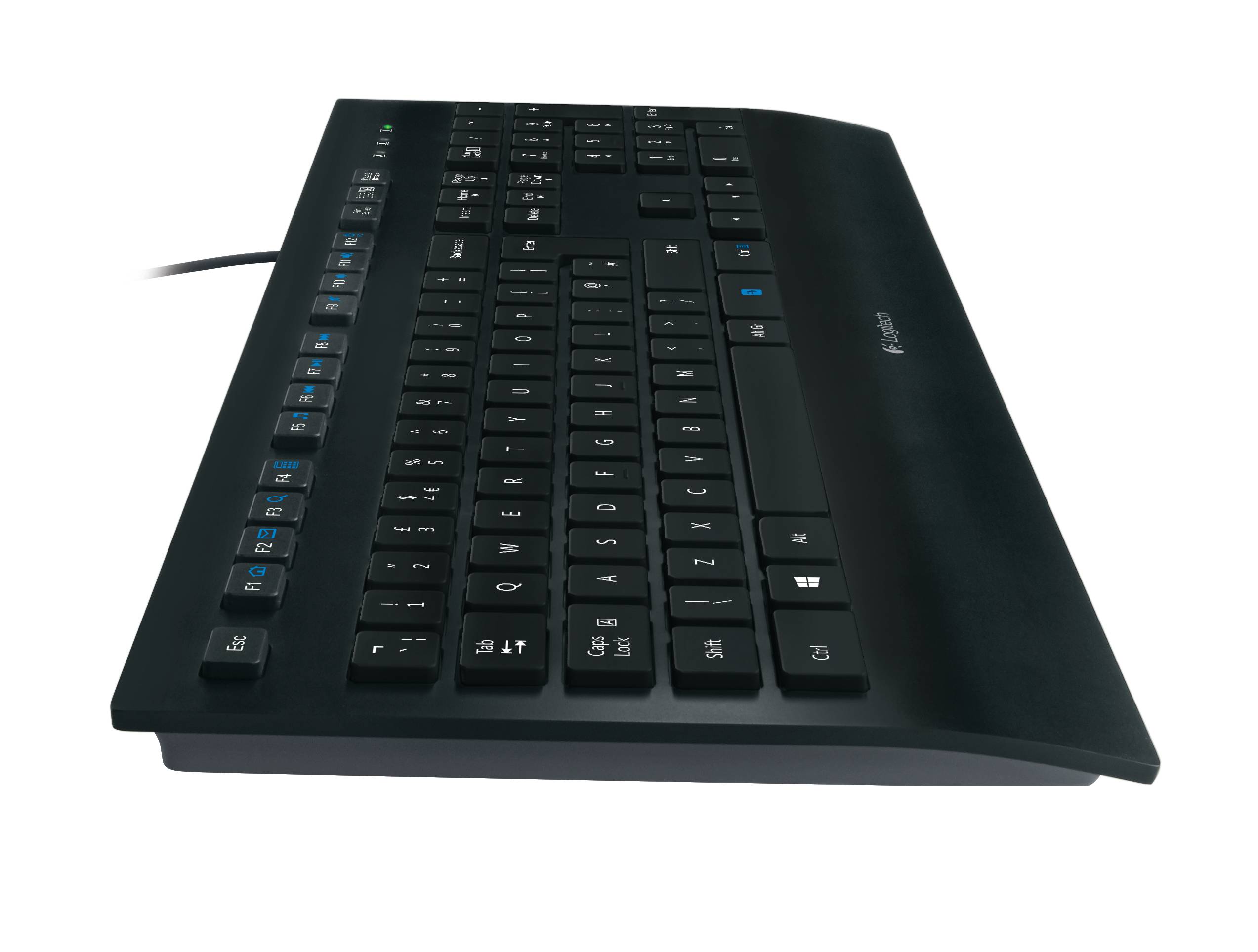 Logitech K280E Pro f/ Business toetsenbord Kantoor USB QWERTY US International Zwart