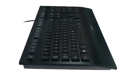 Logitech K280E Pro f/ Business toetsenbord Kantoor USB QWERTY Scandinavisch Zwart