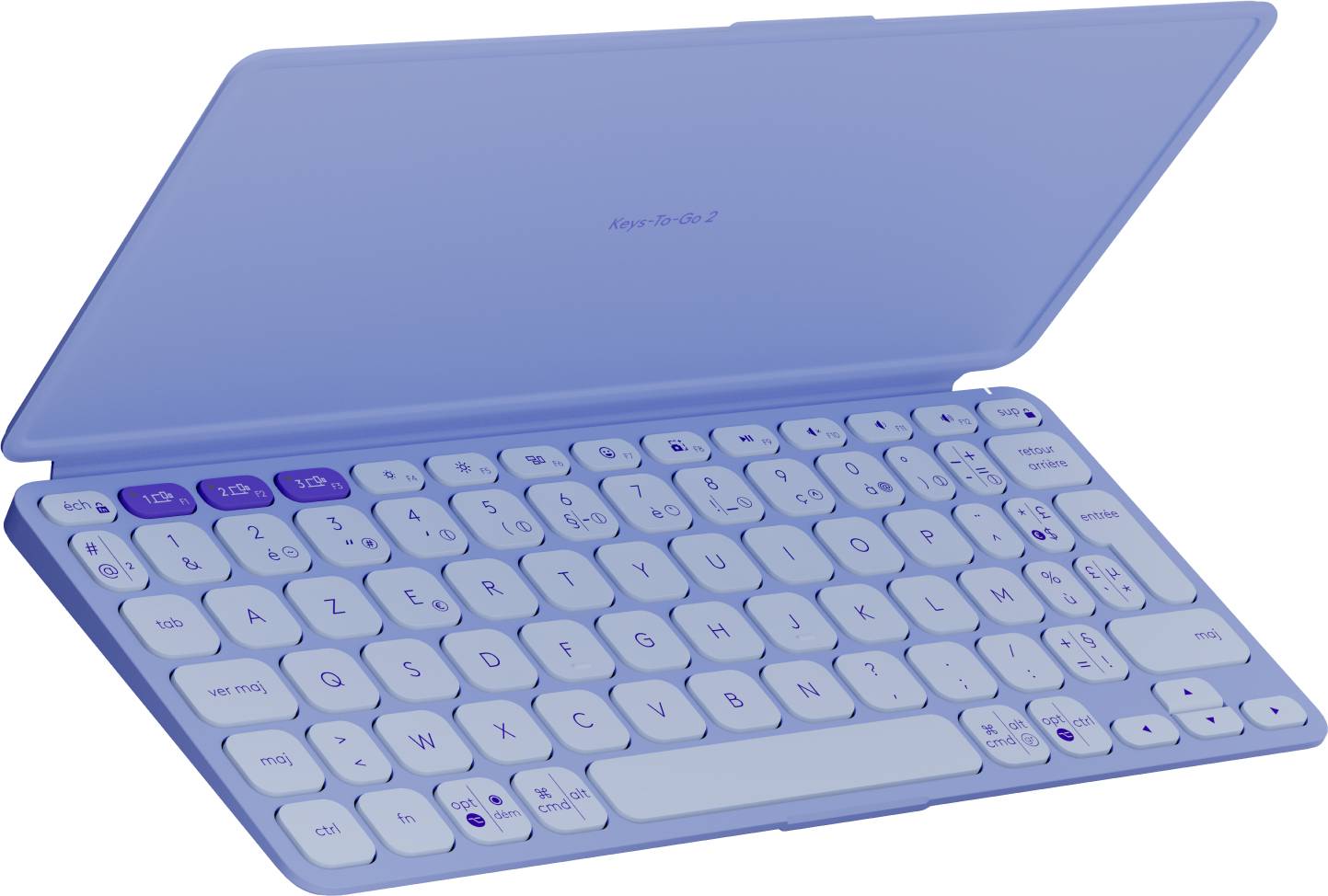 Logitech 920-012969 toetsenbord voor mobiel apparaat AZERTY Frans Bluetooth Lila