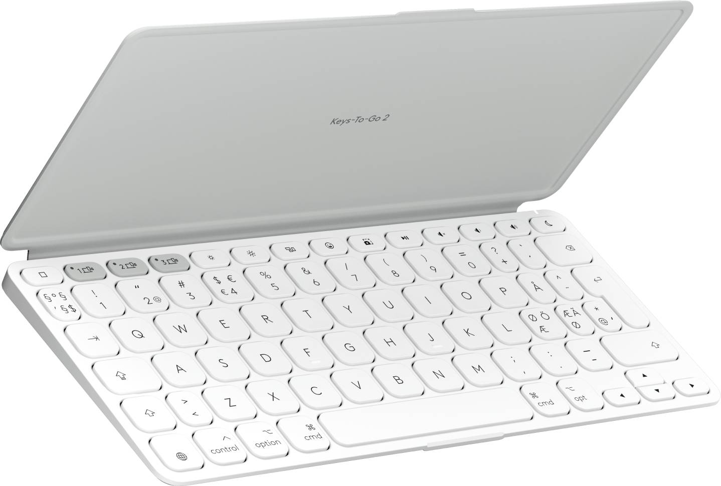 Logitech 920-013015 toetsenbord voor mobiel apparaat QWERTY Scandinavisch Bluetooth Wit