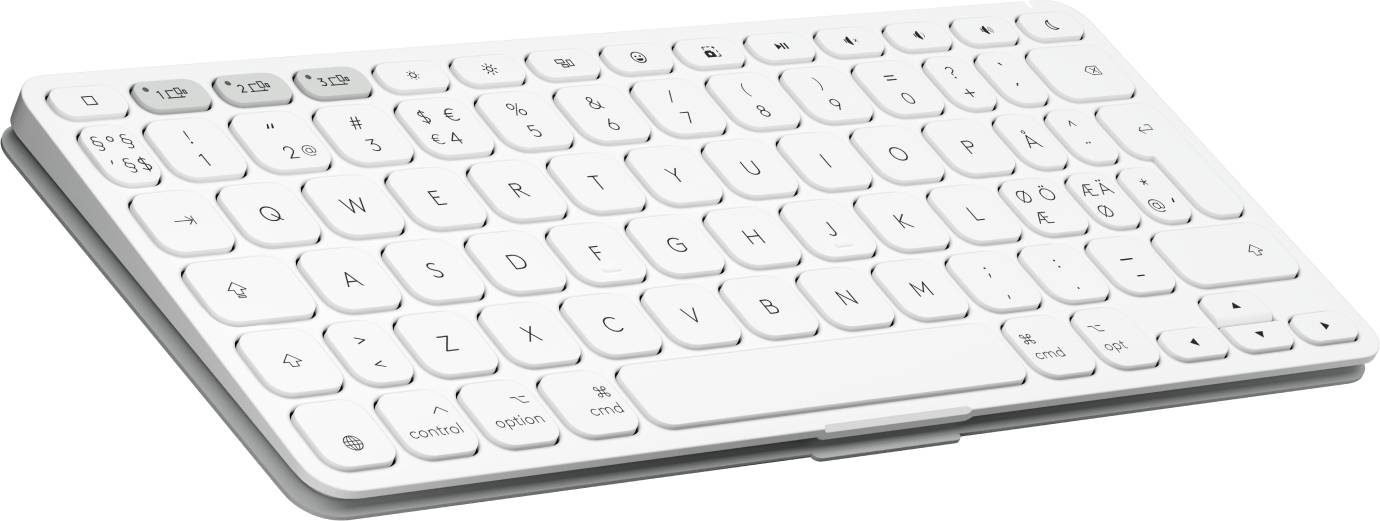 Logitech 920-013015 toetsenbord voor mobiel apparaat QWERTY Scandinavisch Bluetooth Wit