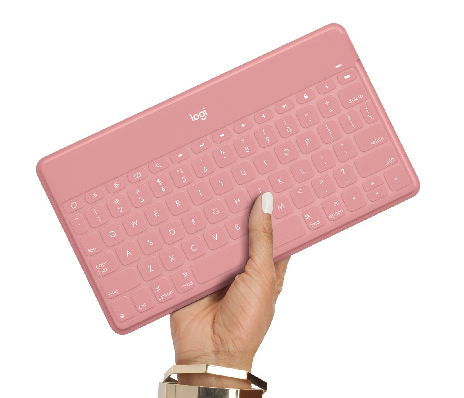 Logitech 920-010059 toetsenbord voor mobiel apparaat QWERTY Brits Engels Bluetooth Wit