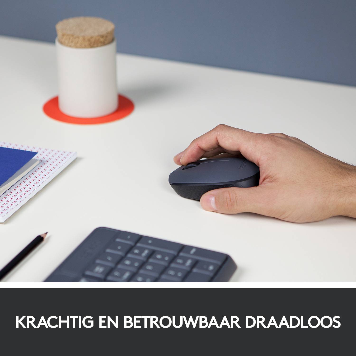 Logitech M170 Grey-K muis Kantoor Ambidextrous RF Draadloos Optisch 1000 DPI