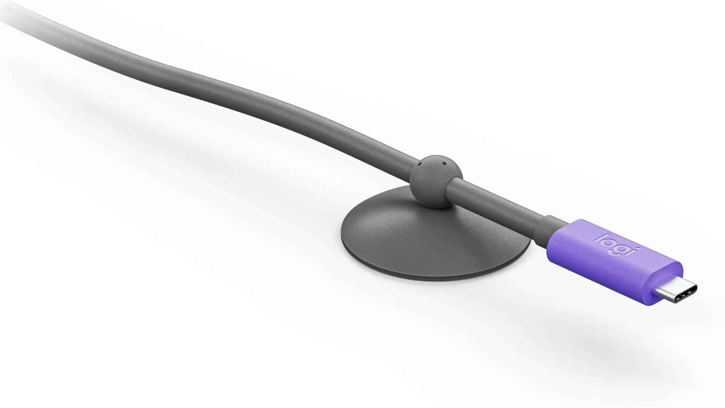 Logitech 952-000195 USB-kabel USB 3.2 Gen 2 (3.1 Gen 2) 5 m USB C Grafiet, Violet