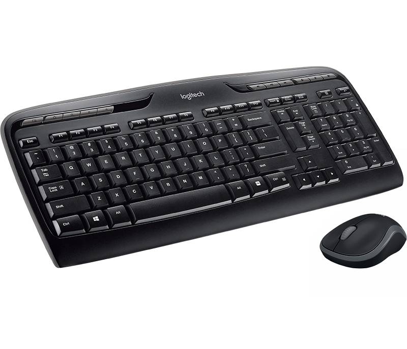 Logitech Wireless Combo MK330 toetsenbord Inclusief muis Thuis USB QWERTY Brits Engels Zwart