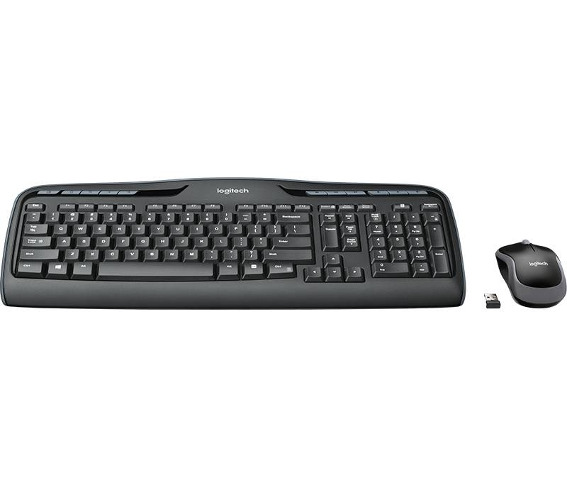 Logitech Wireless Combo MK330 toetsenbord Inclusief muis Thuis USB QWERTY Brits Engels Zwart