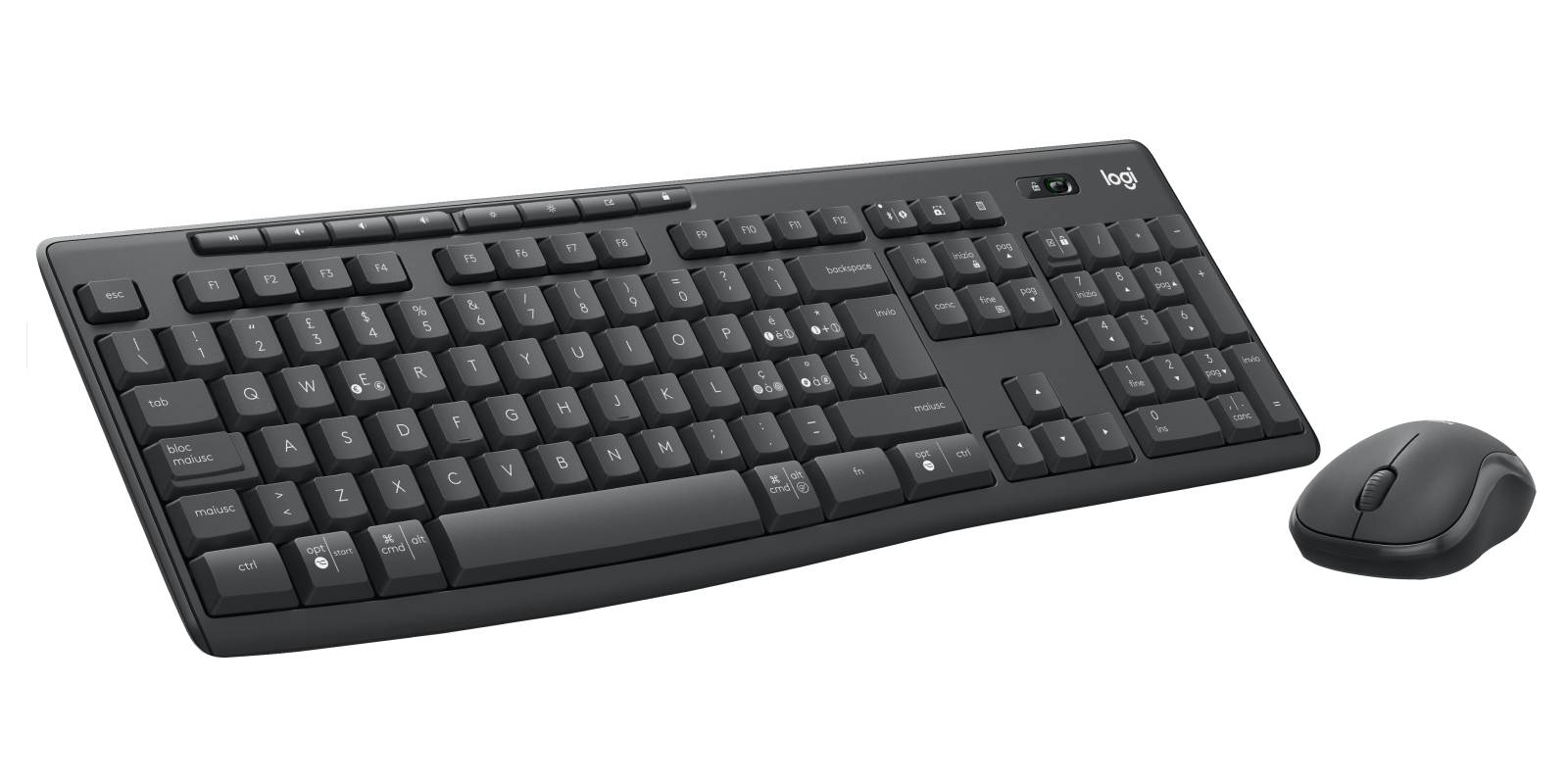 Logitech MK370 Combo for Business toetsenbord Inclusief muis Kantoor Bluetooth QWERTY Italiaans Grafiet