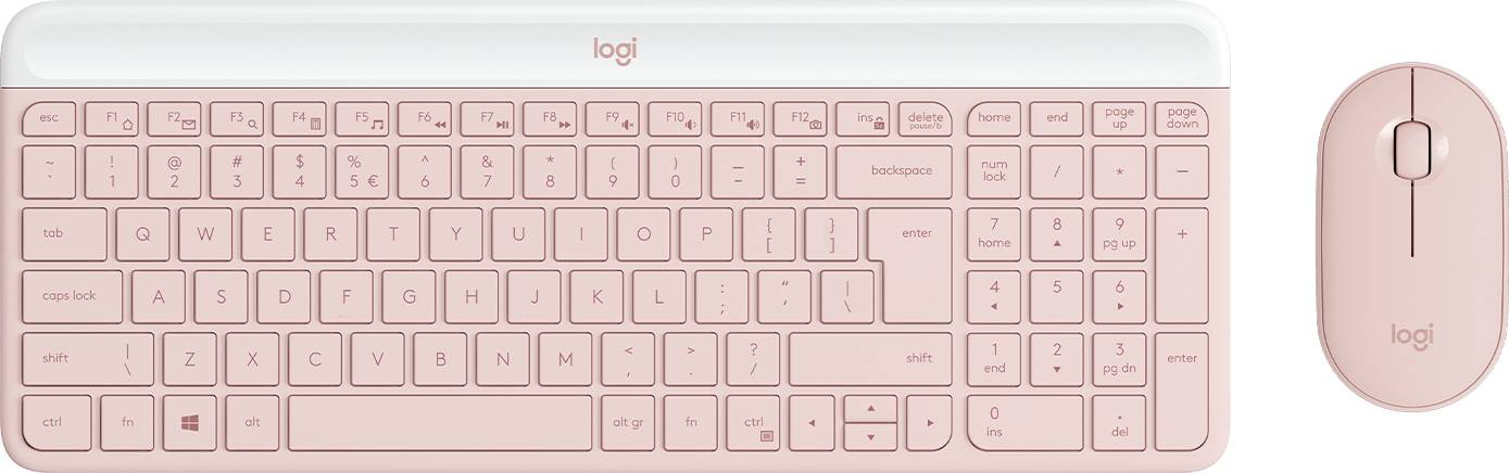 Logitech 920-011322 toetsenbord Inclusief muis Kantoor RF Draadloos QWERTY US International Roze
