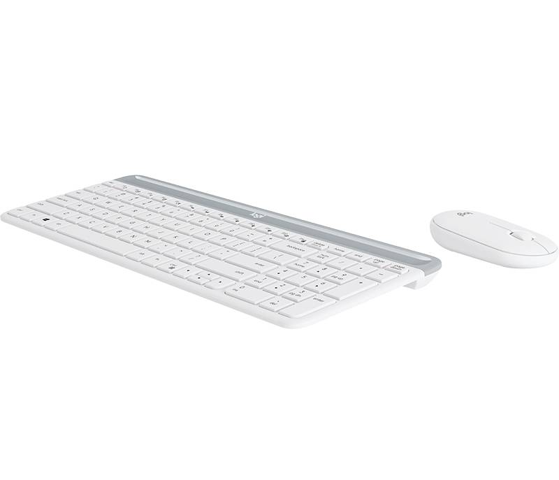Logitech 920-009201 toetsenbord Inclusief muis Universeel RF Draadloos QWERTY Scandinavisch Wit
