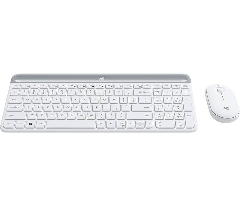 Logitech 920-009201 toetsenbord Inclusief muis Universeel RF Draadloos QWERTY Scandinavisch Wit