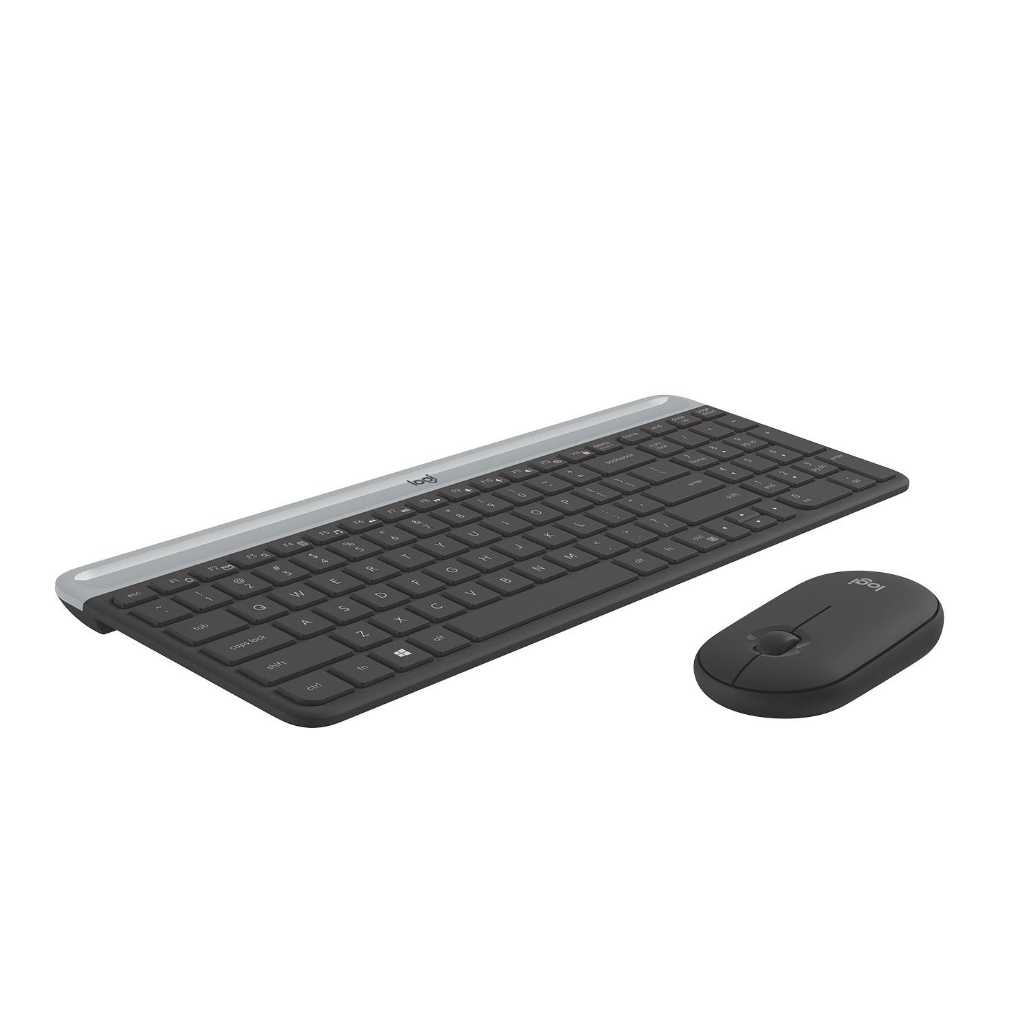 Logitech 920-009194 toetsenbord Inclusief muis Universeel RF Draadloos AZERTY Belgisch Grafiet