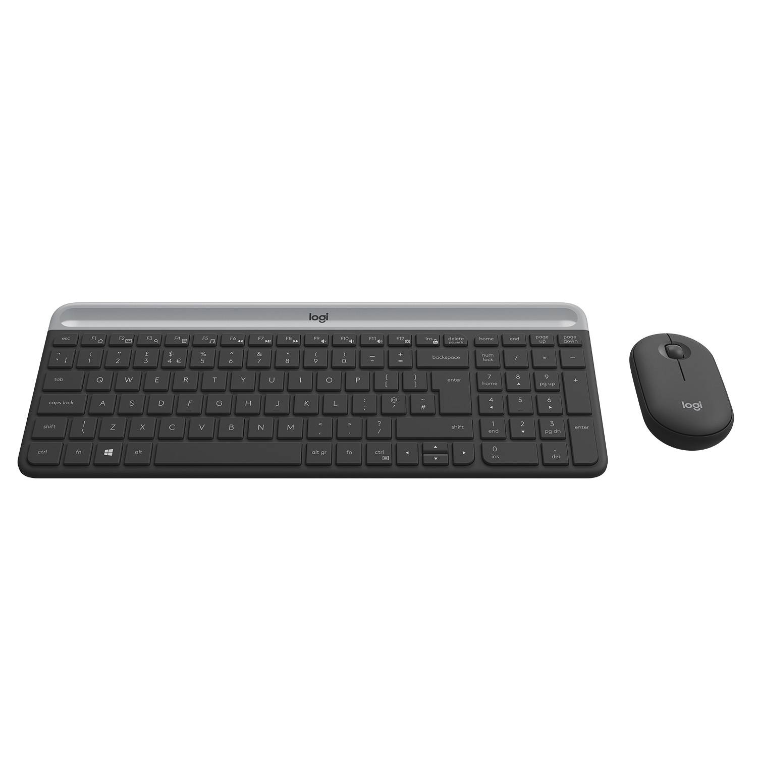 Logitech 920-009194 toetsenbord Inclusief muis Universeel RF Draadloos AZERTY Belgisch Grafiet