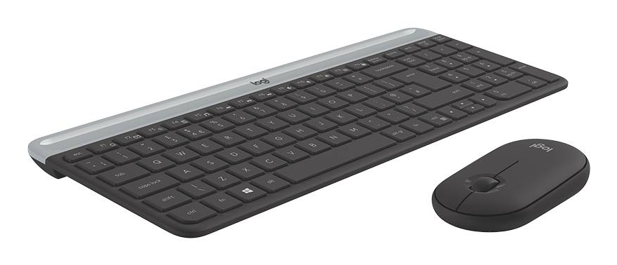Logitech 920-009194 toetsenbord Inclusief muis Universeel RF Draadloos AZERTY Belgisch Grafiet