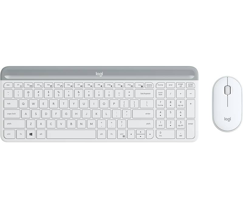 Logitech 920-009203 toetsenbord Inclusief muis Universeel RF Draadloos QWERTY Brits Engels Wit