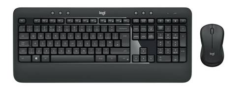 Logitech 920-008675 toetsenbord Inclusief muis Universeel RF Draadloos QWERTZ Duits Zwart, Wit
