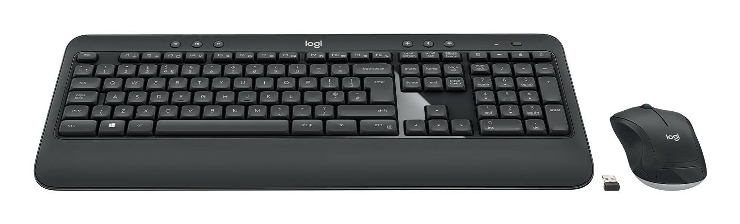 Logitech 920-008679 toetsenbord Inclusief muis Universeel RF Draadloos QWERTY Italiaans Zwart
