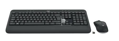 Logitech 920-008684 toetsenbord Inclusief muis Universeel RF Draadloos QWERTY Brits Engels Zwart, Wit