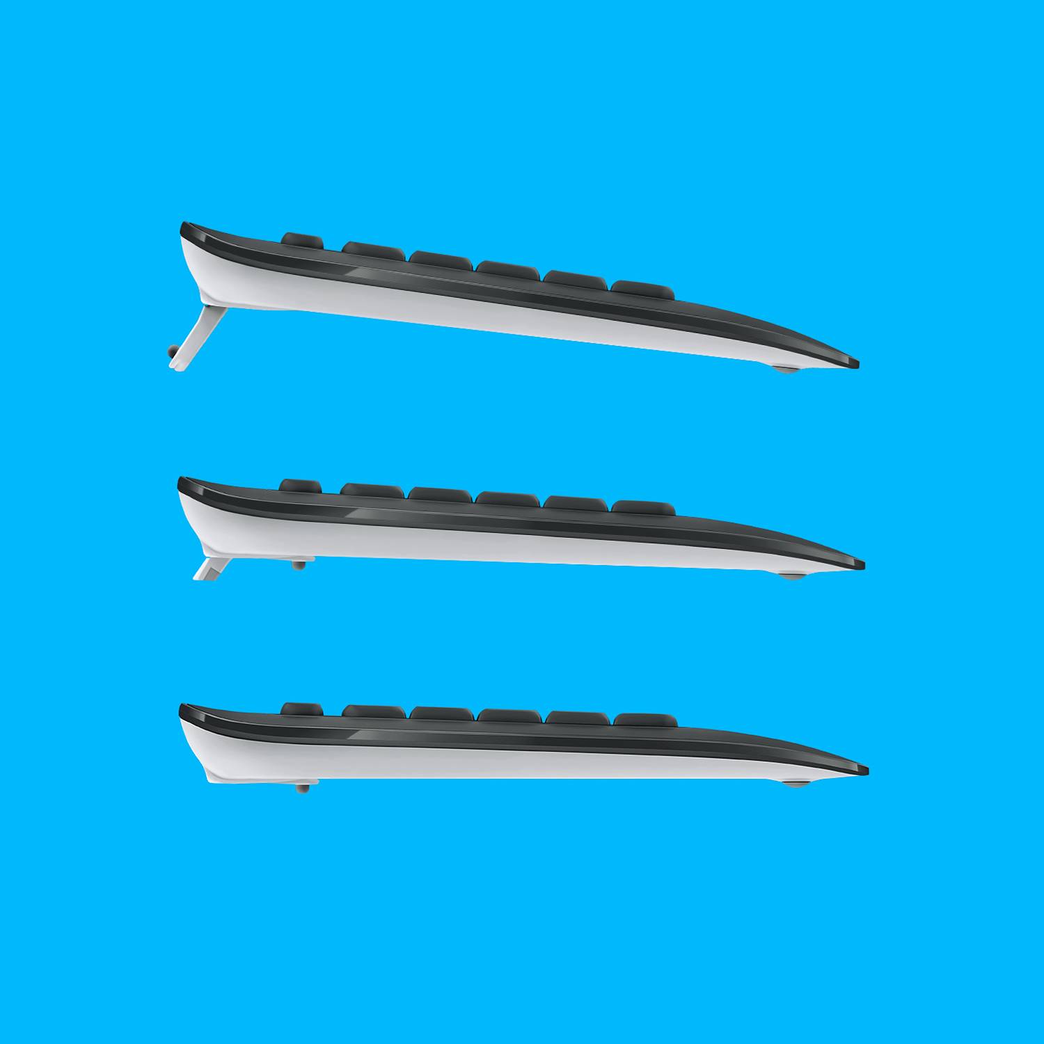 Logitech 920-008685 toetsenbord Inclusief muis Universeel RF Draadloos QWERTY US International Zwart, Wit