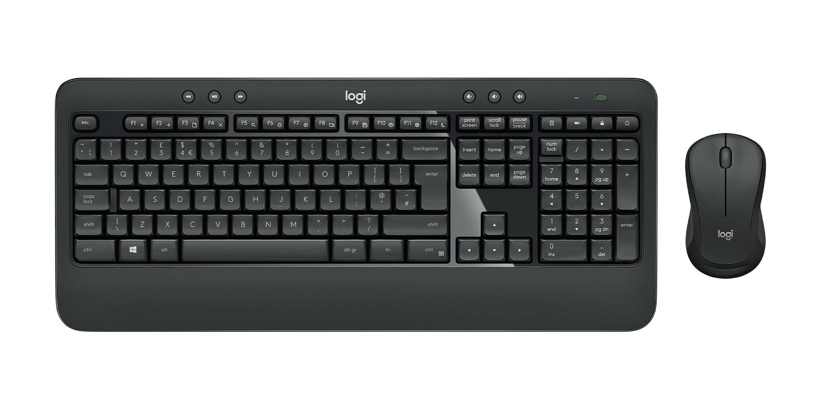 Logitech 920-008690 toetsenbord Inclusief muis Universeel RF Draadloos QWERTZ Hongaars Zwart
