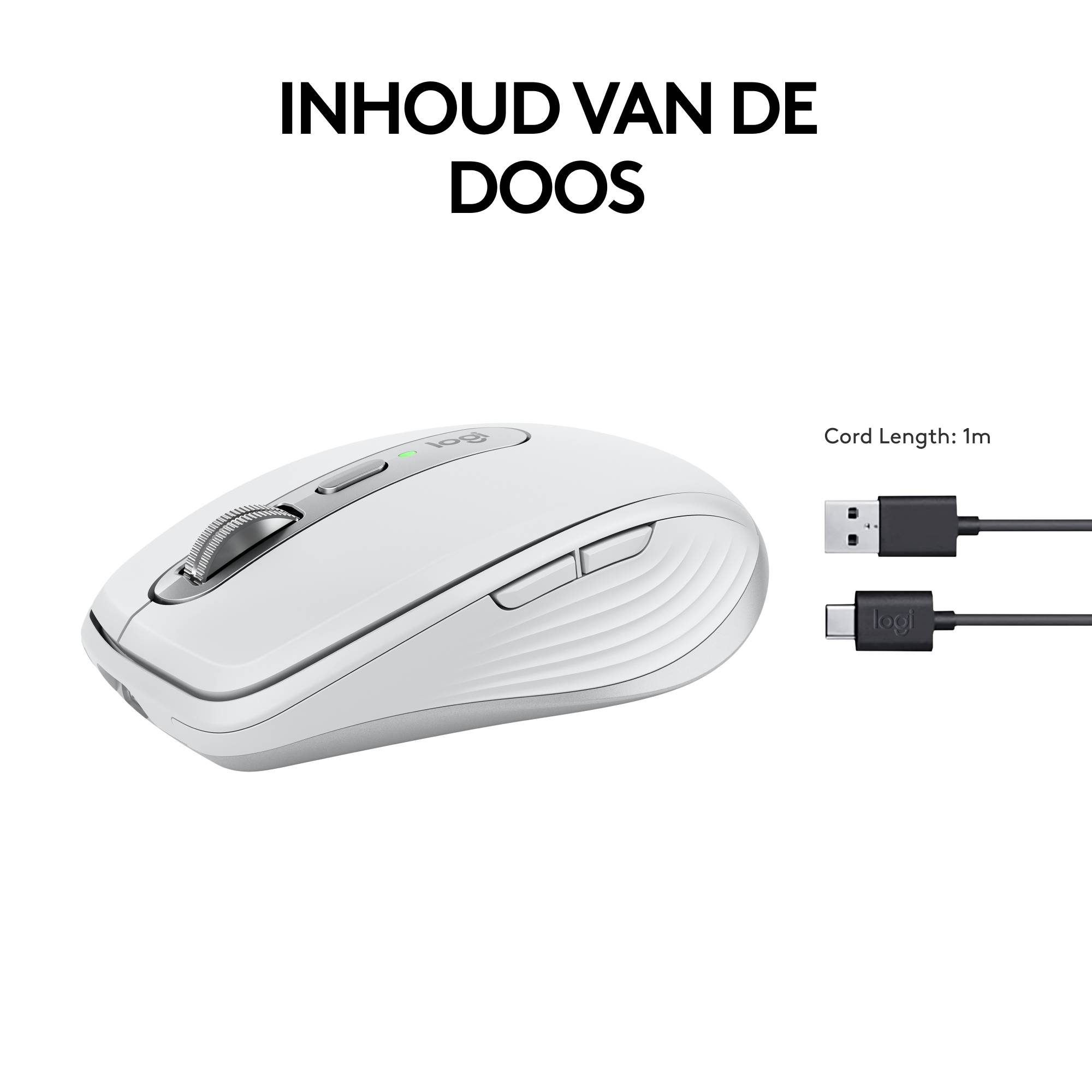 Logitech 910-006930 muis Kantoor Rechtshandig RF-draadloos + Bluetooth Laser 8000 DPI