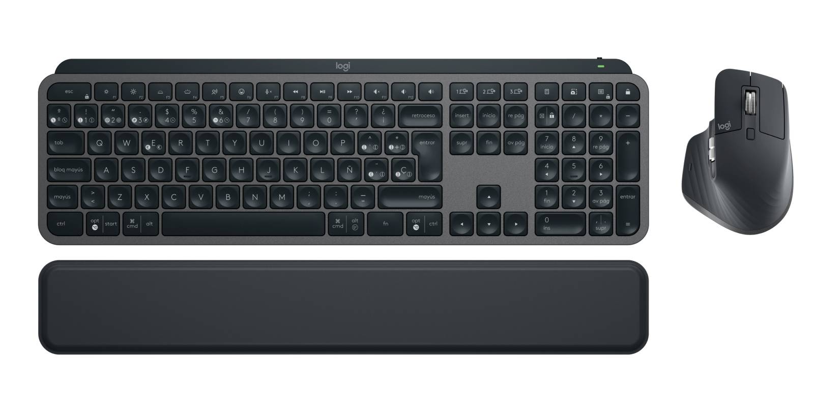 Logitech Master MX Keys Combo for Bussiness toetsenbord Inclusief muis Kantoor RF-draadloos + Bluetooth QWERTY Spaans Grafiet