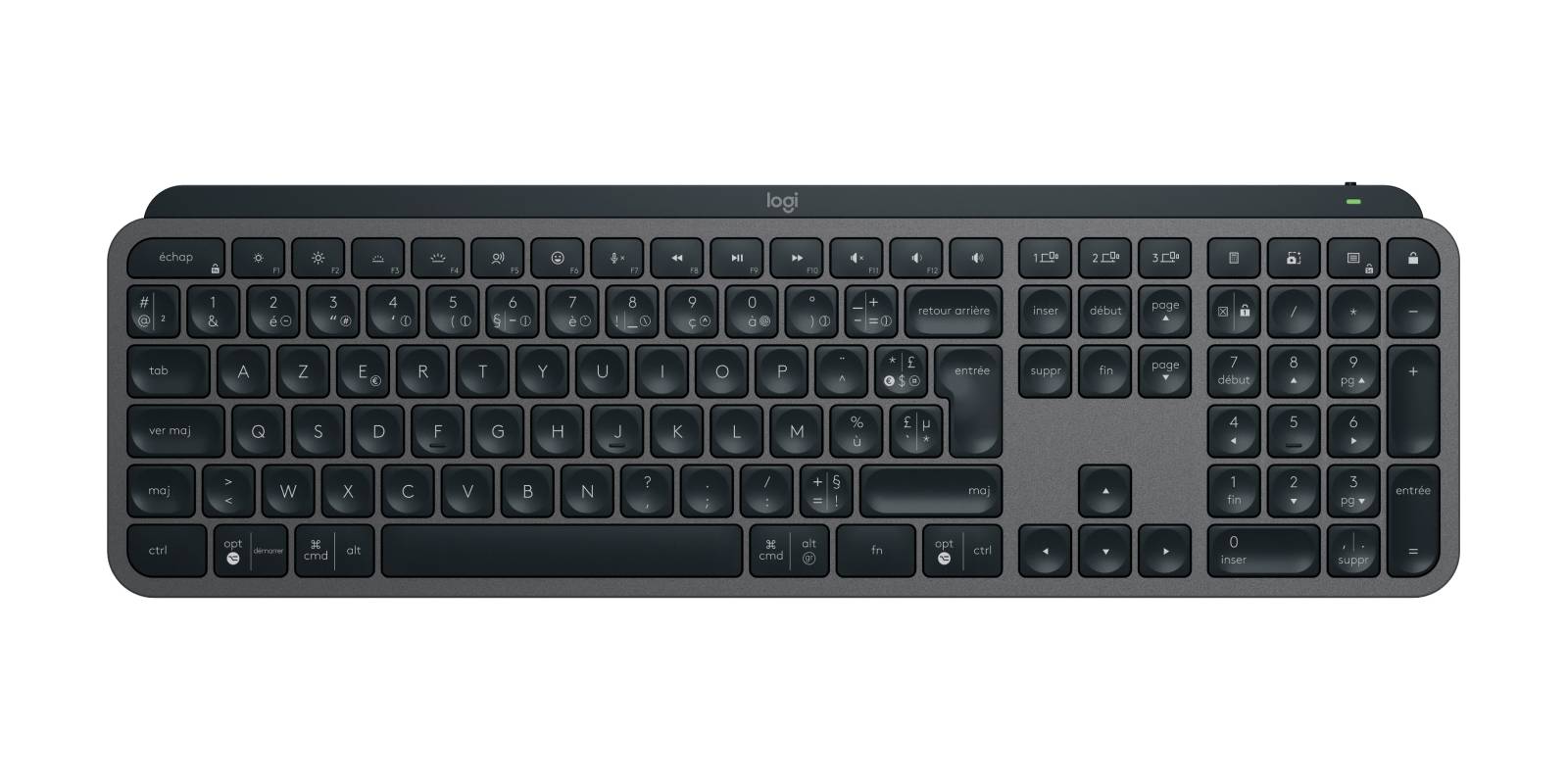 Logitech Master MX Keys Combo for Bussiness toetsenbord Inclusief muis Kantoor RF-draadloos + Bluetooth AZERTY Frans Grafiet