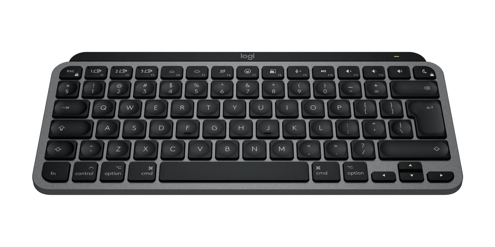 Logitech MX Keys Mini For Mac toetsenbord Thuis/Werk Bluetooth QWERTZ Duits Zwart, Grijs