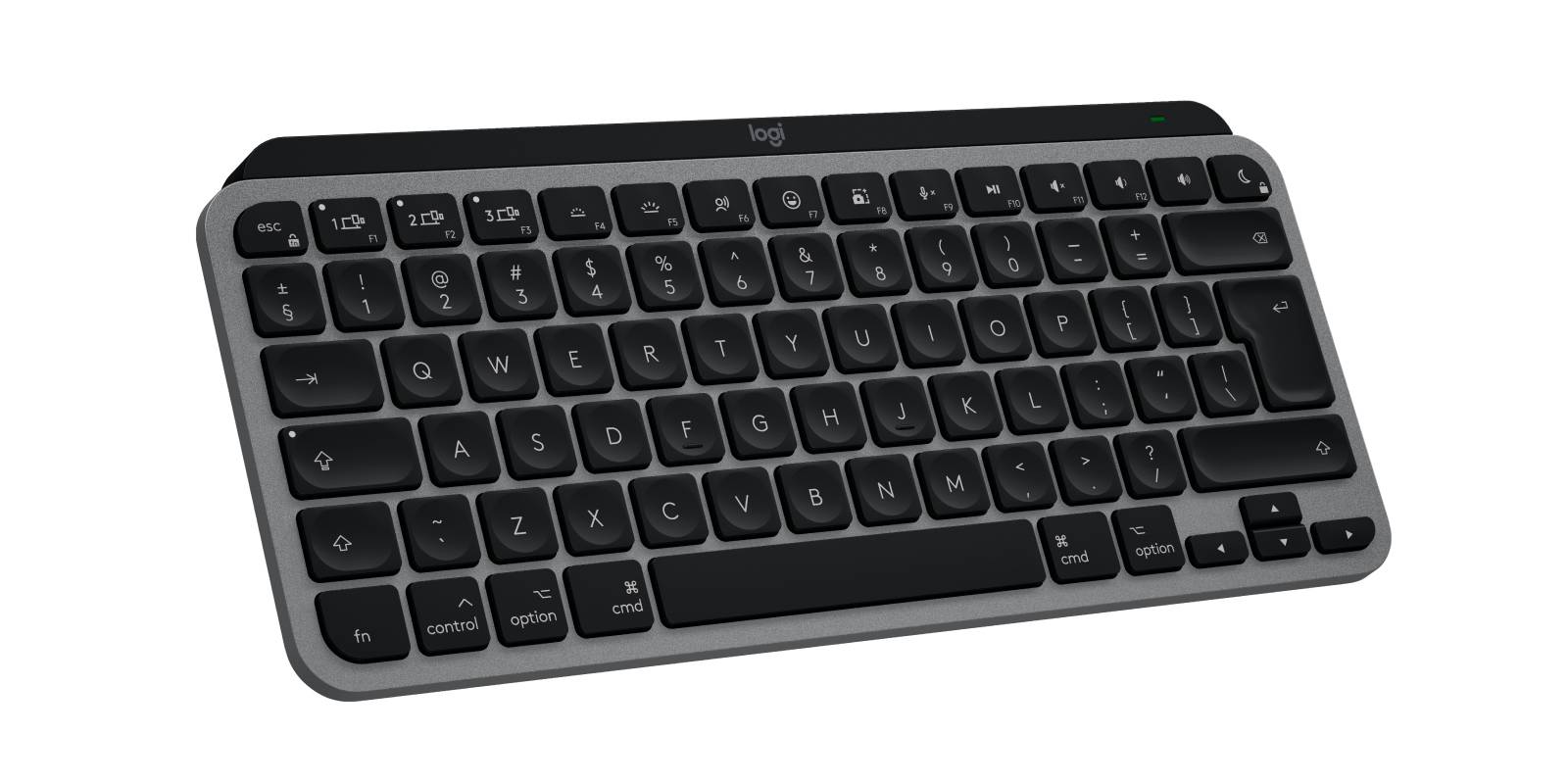 Logitech MX Keys Mini For Mac toetsenbord Thuis/Werk Bluetooth QWERTZ Duits Zwart, Grijs