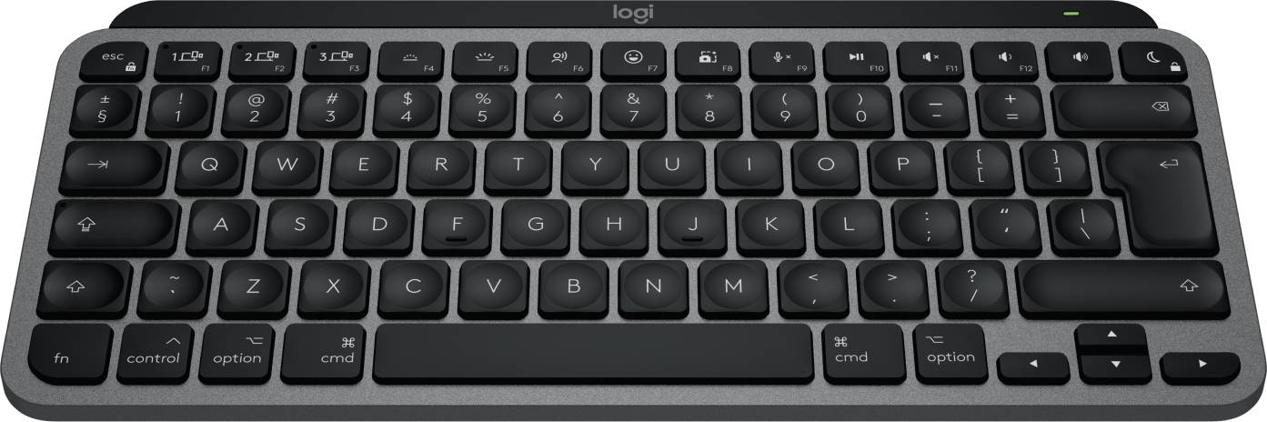 Logitech Master MX Keys Mini For Mac toetsenbord Thuis/Werk Bluetooth QWERTY US International Zwart, Grijs