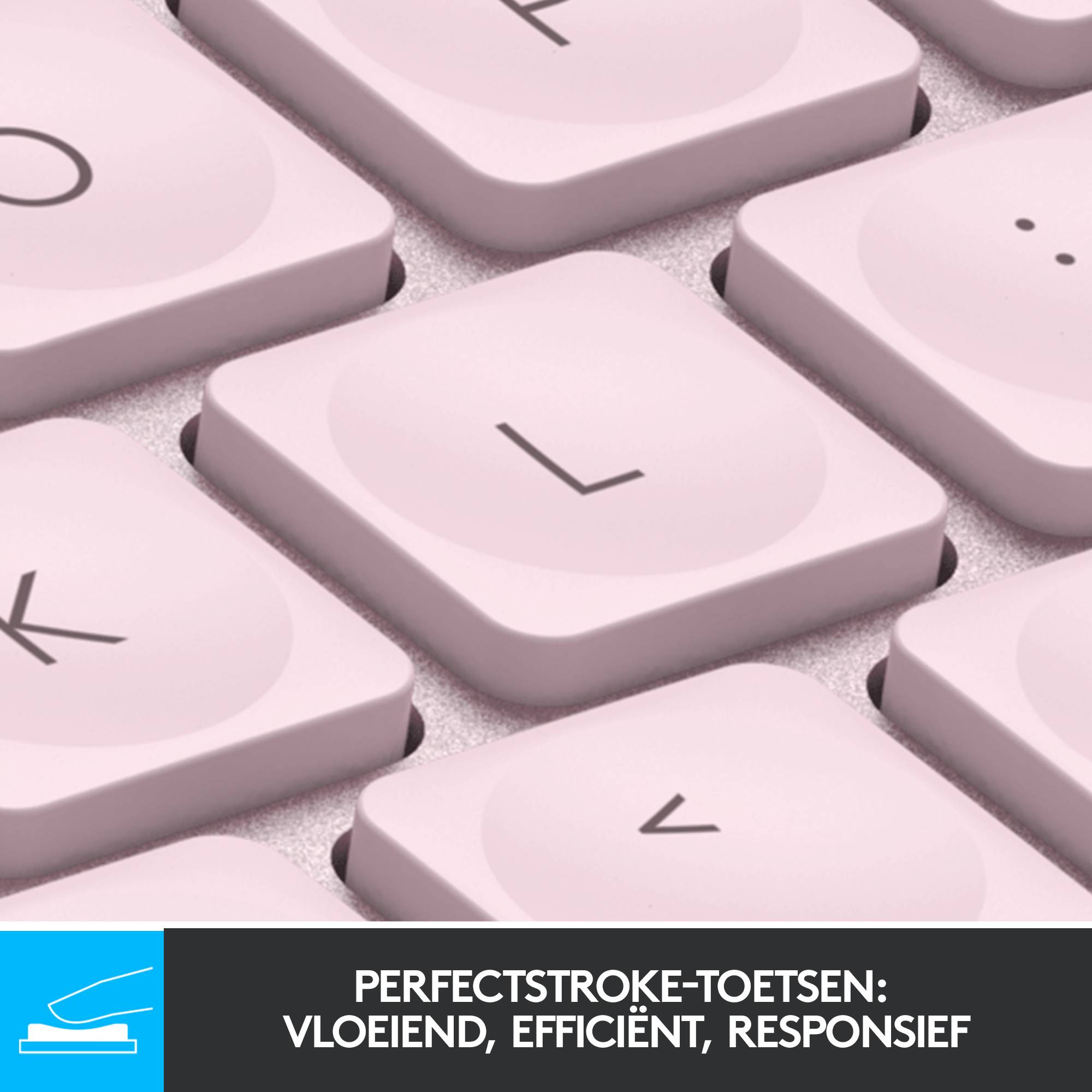 Logitech Master MX Keys Mini Qwerty US, Roze