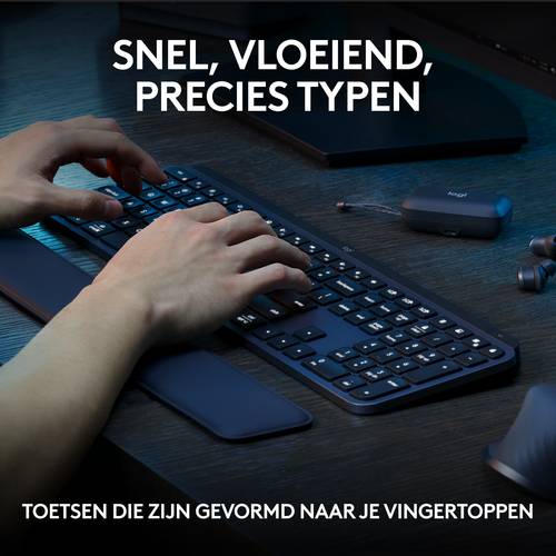 Logitech Master 920-011614 toetsenbord Inclusief muis Kantoor Bluetooth QWERTY US International Grafiet
