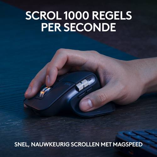 Logitech Master 920-011614 toetsenbord Inclusief muis Kantoor Bluetooth QWERTY US International Grafiet