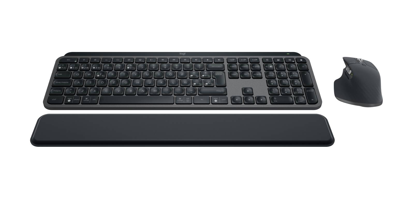 Logitech MX Keys S Combo toetsenbord Inclusief muis Kantoor Bluetooth QWERTY Spaans Grafiet