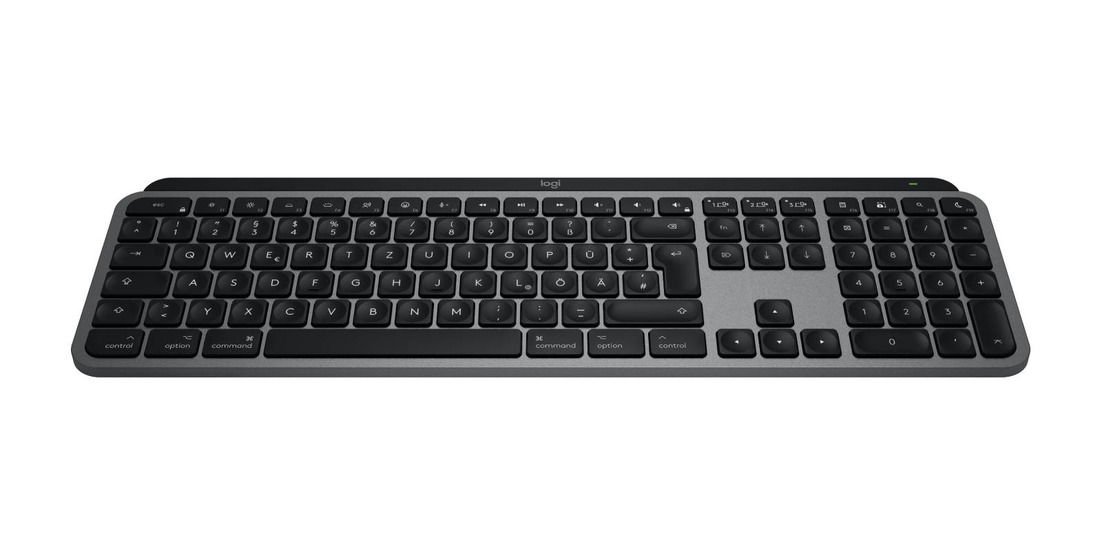 Logitech MX Keys S for Mac toetsenbord Kantoor Bluetooth QWERTZ Duits Grijs
