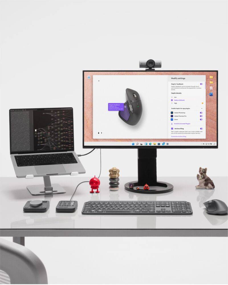 Logitech MX Master 4 muis Kantoor Rechtshandig RF-draadloos + Bluetooth Laser 8000 DPI