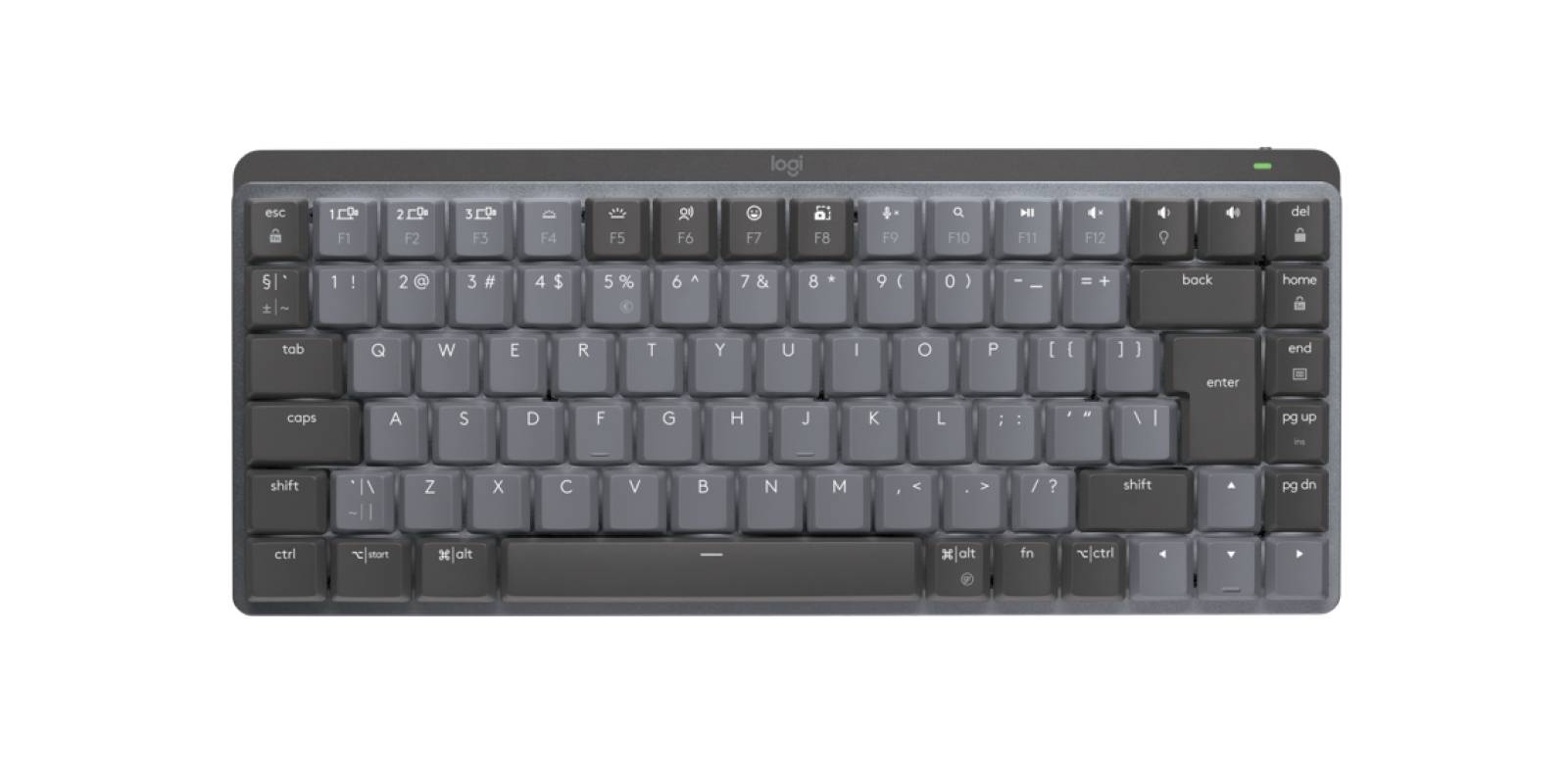 Logitech MX Mechanical Mini toetsenbord Kantoor RF-draadloos + Bluetooth QWERTY US International Grafiet