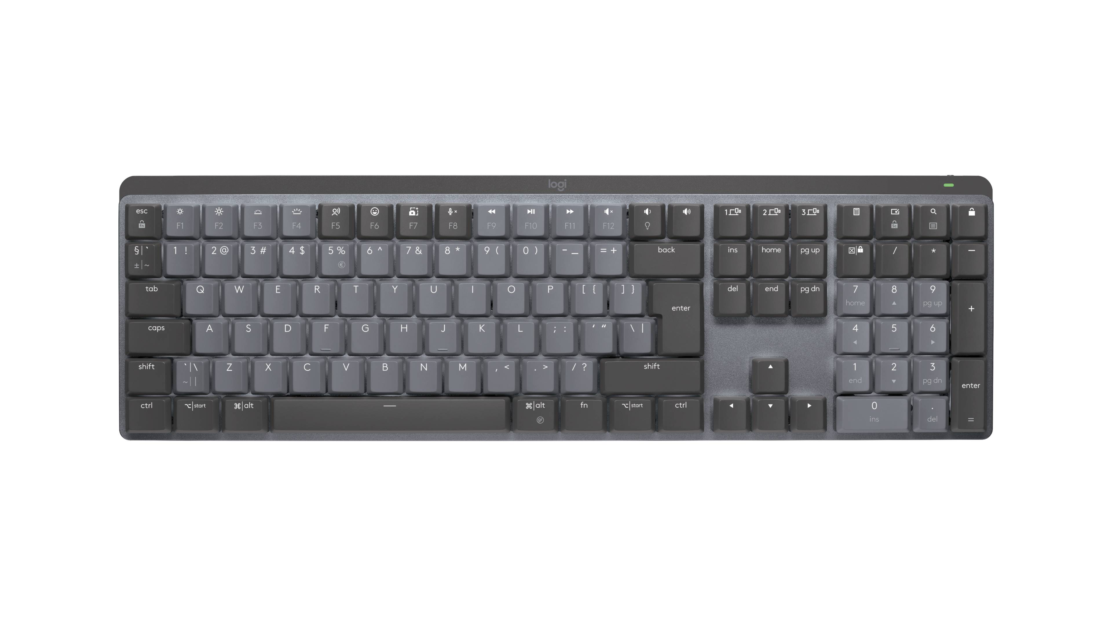 Logitech Master 920-010757 toetsenbord Kantoor RF-draadloos + Bluetooth QWERTY US International Grafiet